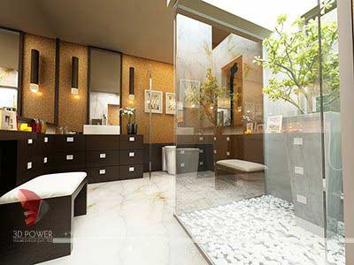 modern bathroom design 3d